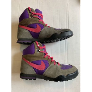 VTG Nike ACG Hiking Boot Size 7.5 90s Suede purple pink gray vintage￼